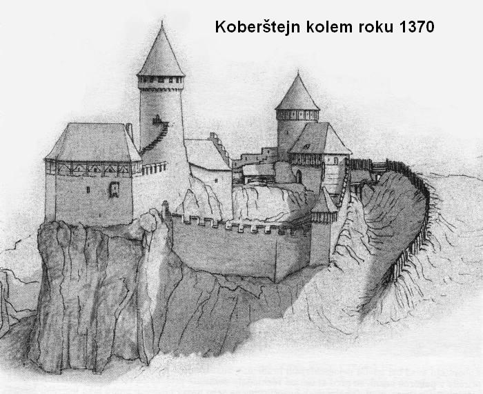 Koberštejn kolem roku 1370